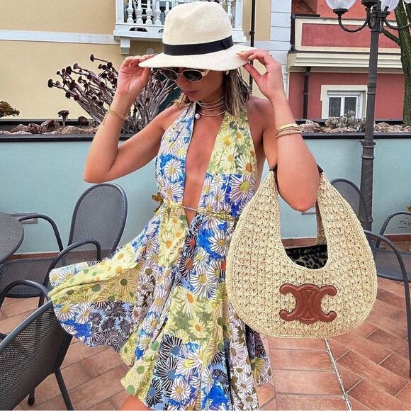 ZARA BLOGGER FAVORITE PRINTED SHORT DRESS - Picture 1 of 12